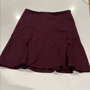 White House Black Market Red Asymmetrical A-line Mini Skirt